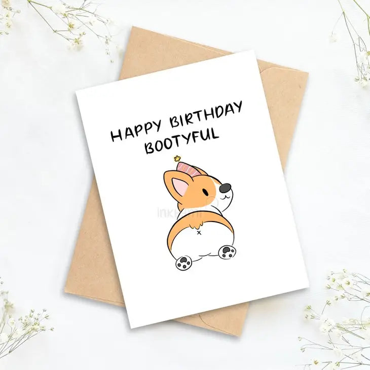 Happy Birthday Bootyful Greeting Card