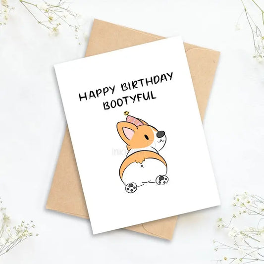 Happy Birthday Bootyful Greeting Card