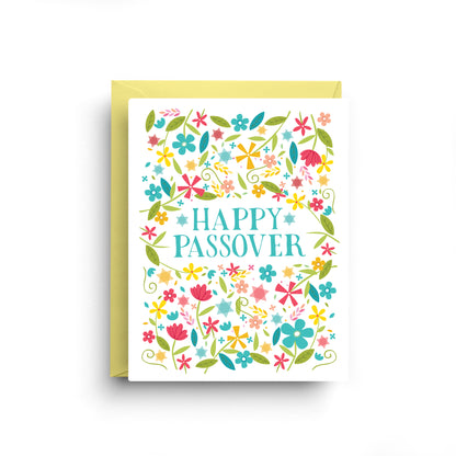 Happy Passover Spring Leaves Card