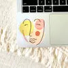 S89 Clear Abstract Face Sticker