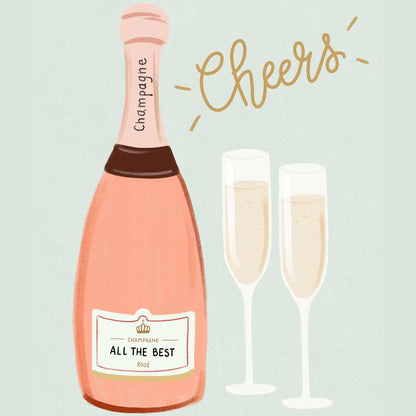 Cheers Champagne Card