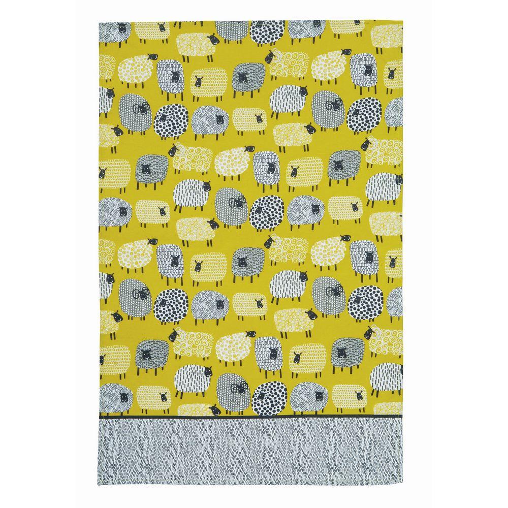 Cotton Tea Towel Dotty Sheep