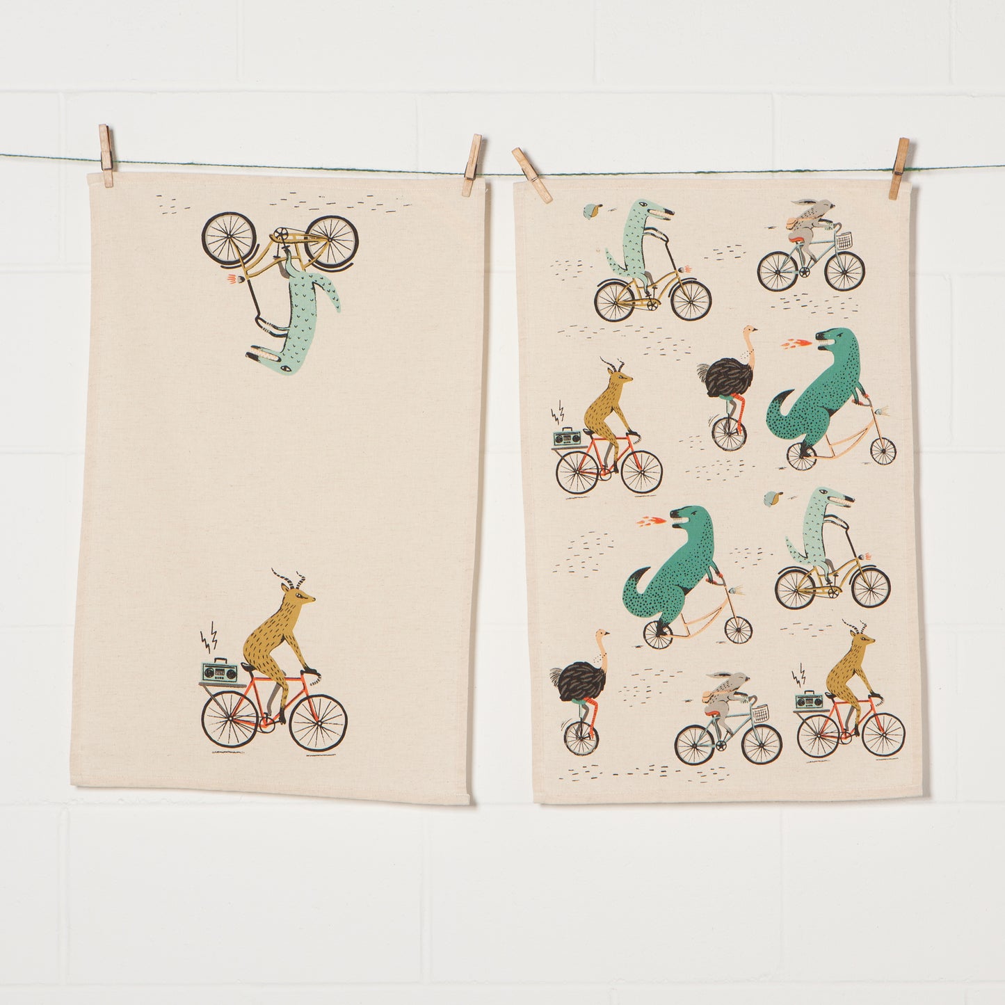 Set of 2 Tea Towel Wild Riders