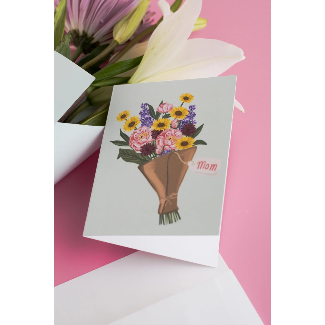 Mom - Bouquet Greeting Card