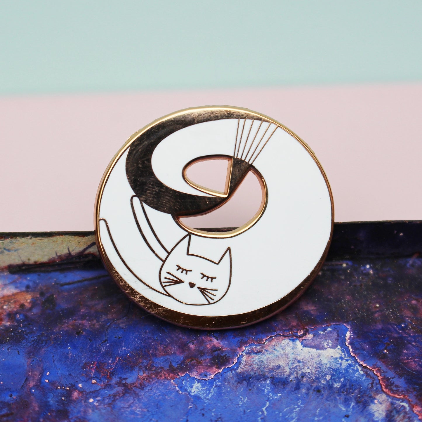 @143 Barbara Catworth Cat Artist Pin