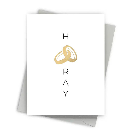 Hooray Rings Wedding Cards