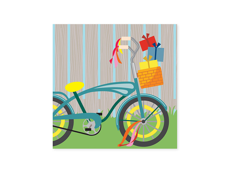 Pop-up Cat & Cake Bike Ride Card