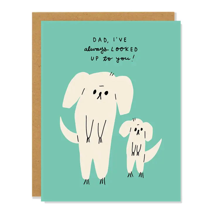 Dog & Puppy Father's Day Card