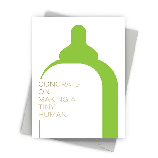 Tiny Human Baby Announcements Card