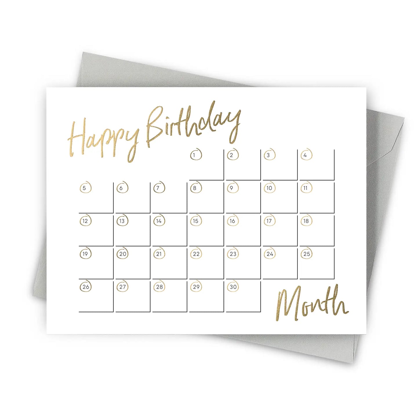 Birthday Calendar Card