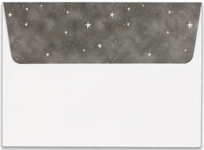 Starry Night Owl Holiday Half Boxed Cards