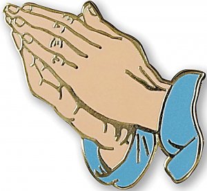 @B5 Pin Praying Hands