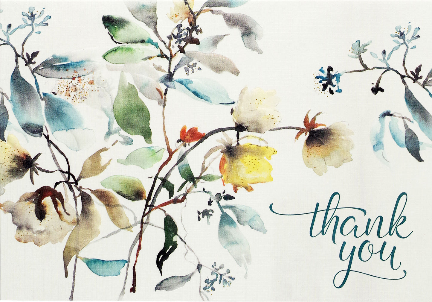 Asian Botanical Thank You Boxed Notecards