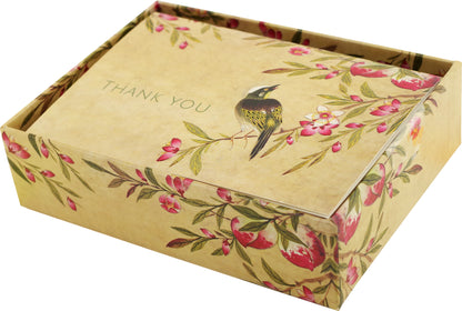 Peach Blossoms Thank You Boxed Cards