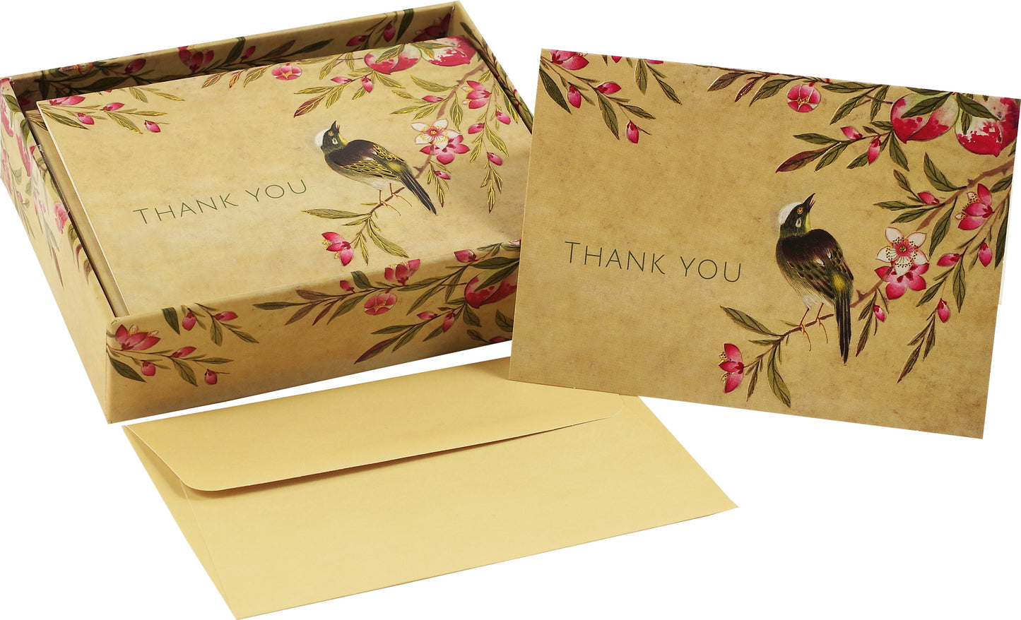 Peach Blossoms Thank You Boxed Cards