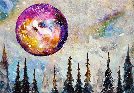 Mystic Moon Blank Boxed Cards
