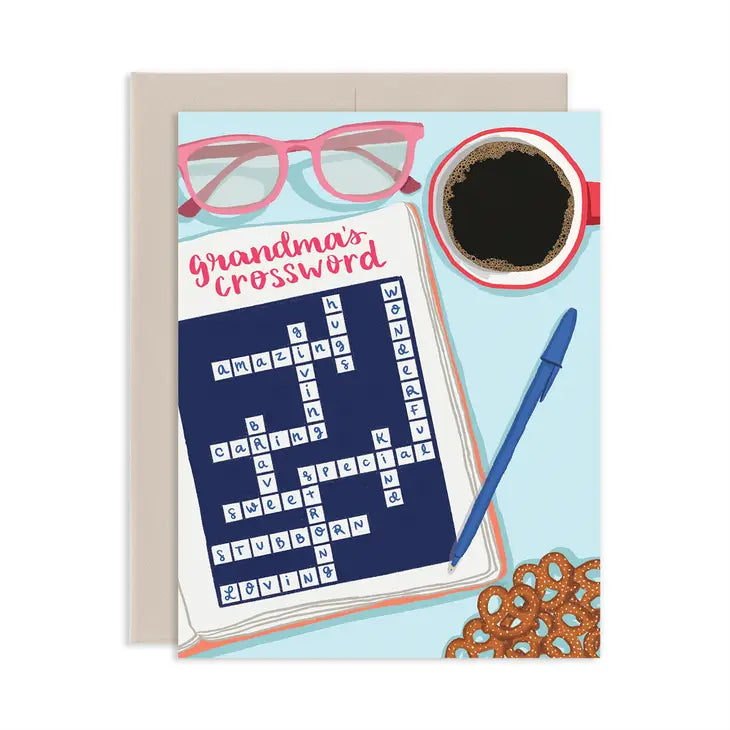 Grandma's Crossword Greeting Card