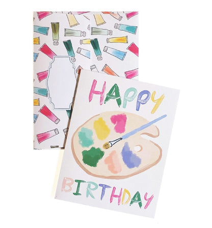 Happy Birthday Paint Palette Card