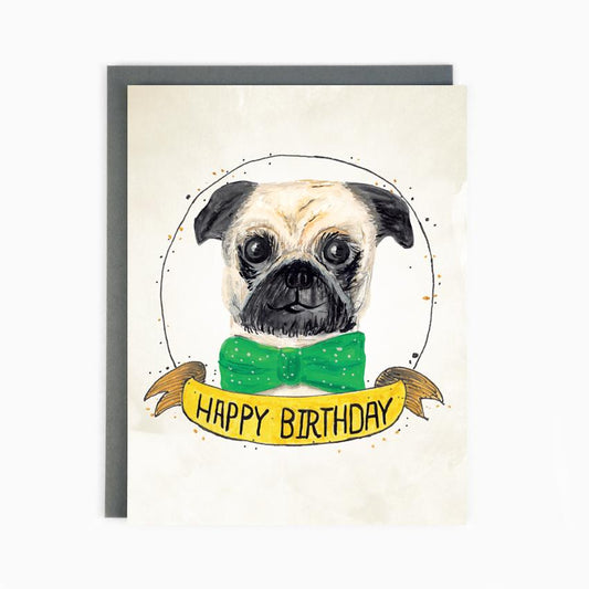 Birthday Pug Card