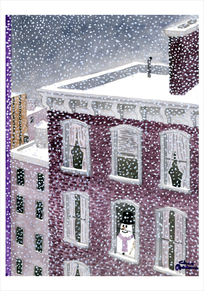 Charles Addams Brownstone Snowman Holiday Boxed Cards
