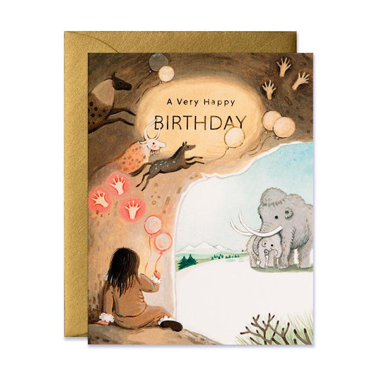 Caveman Birthday Card