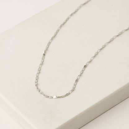 Cleo Long Necklace Silver