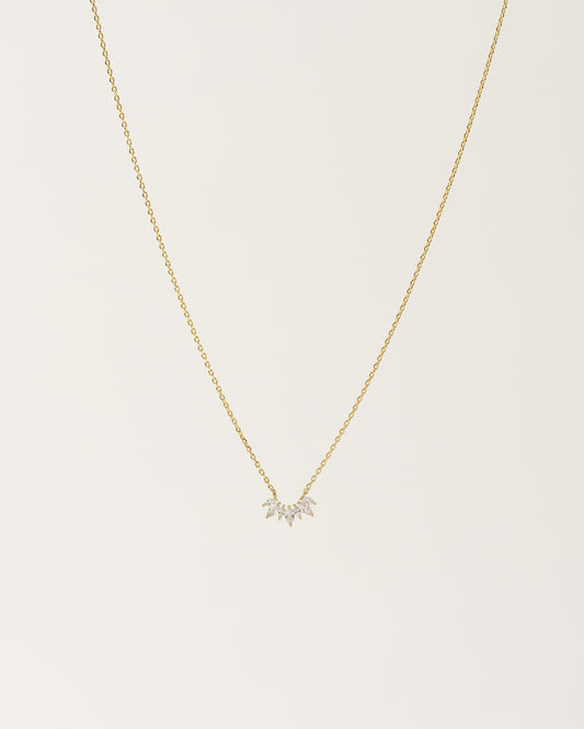 Crown Necklace Clear
