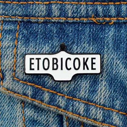 Street Sign Enamel Pins