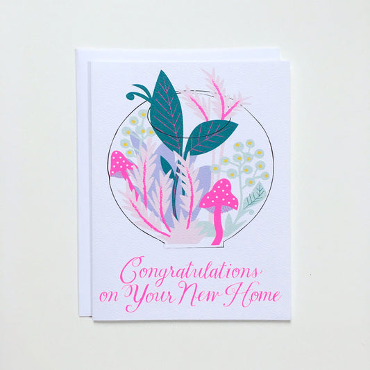 Terrarium New Home Card