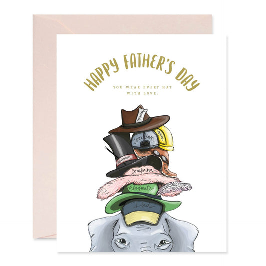 Many Hats Happy Father's Day Card