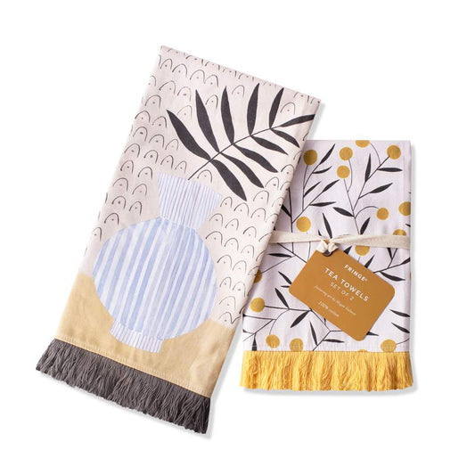 Serene Vase Tea Towel Set