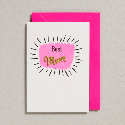 Best Mum Pink Card