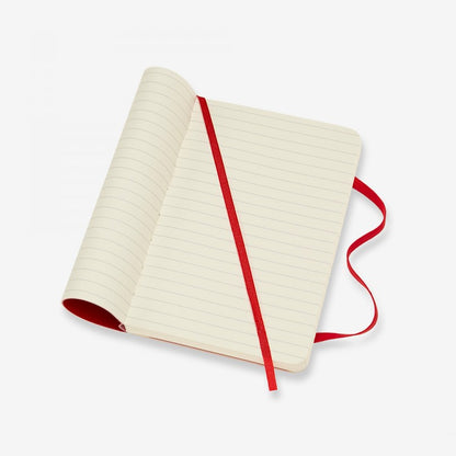 Classic Large Red Soft Cover Ruled Notebook