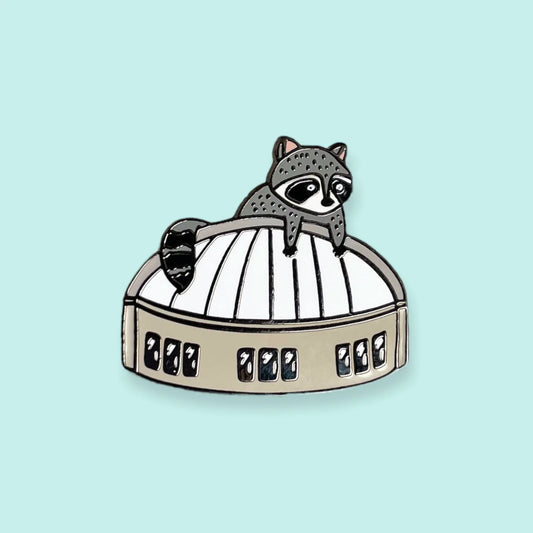 @37 Dome Raccoon Enamel Pin