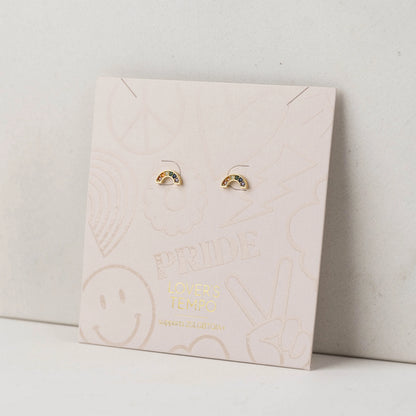 Riot Stud Earrings Gold