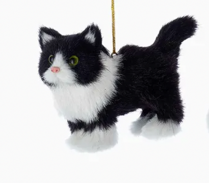 Plush Furry Cat Ornament