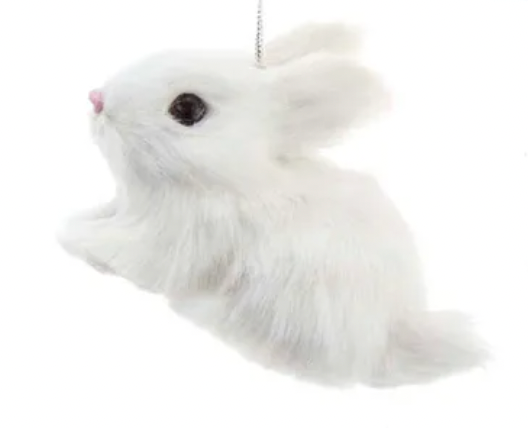 Furry Rabbit Ornament