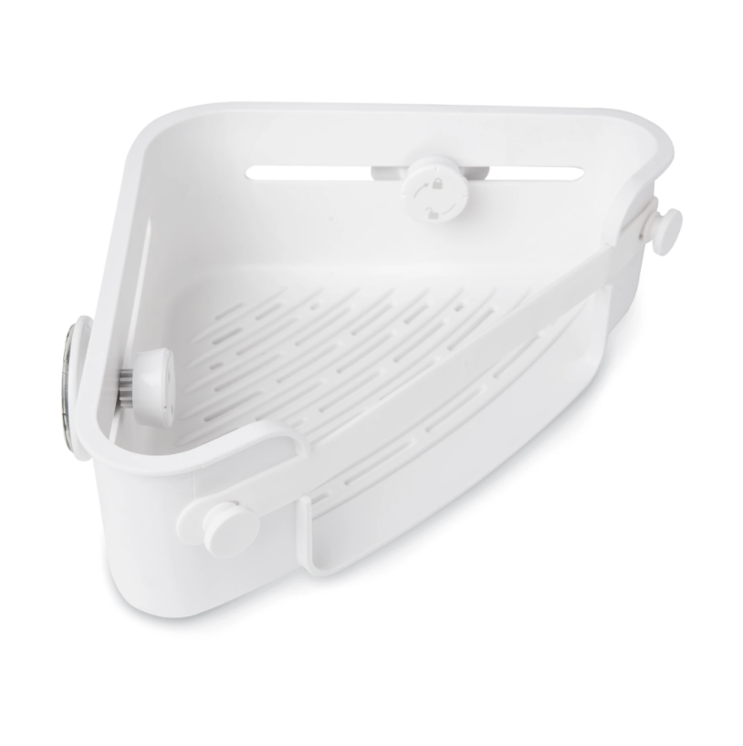 Flex Gel Lock Corner Bin - White