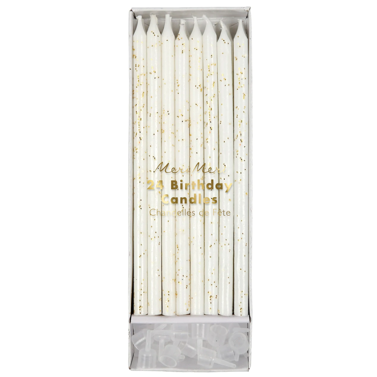 Gold Glitter Birthday Candles