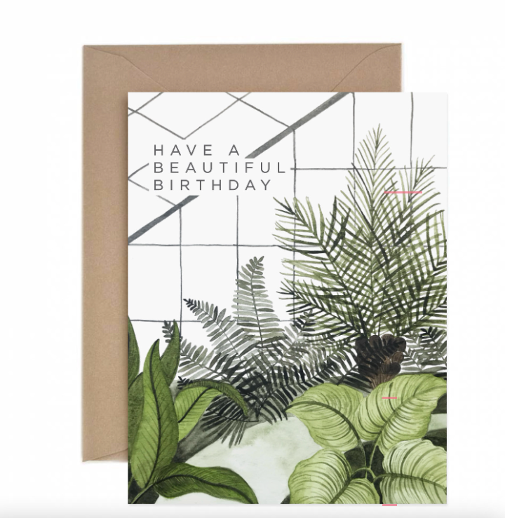 Beautiful Birthday Greenhouse Greeting Card