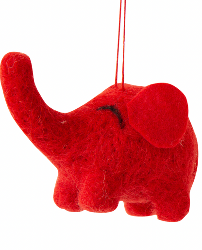 F94 - Felt Mini Elephant Ornament