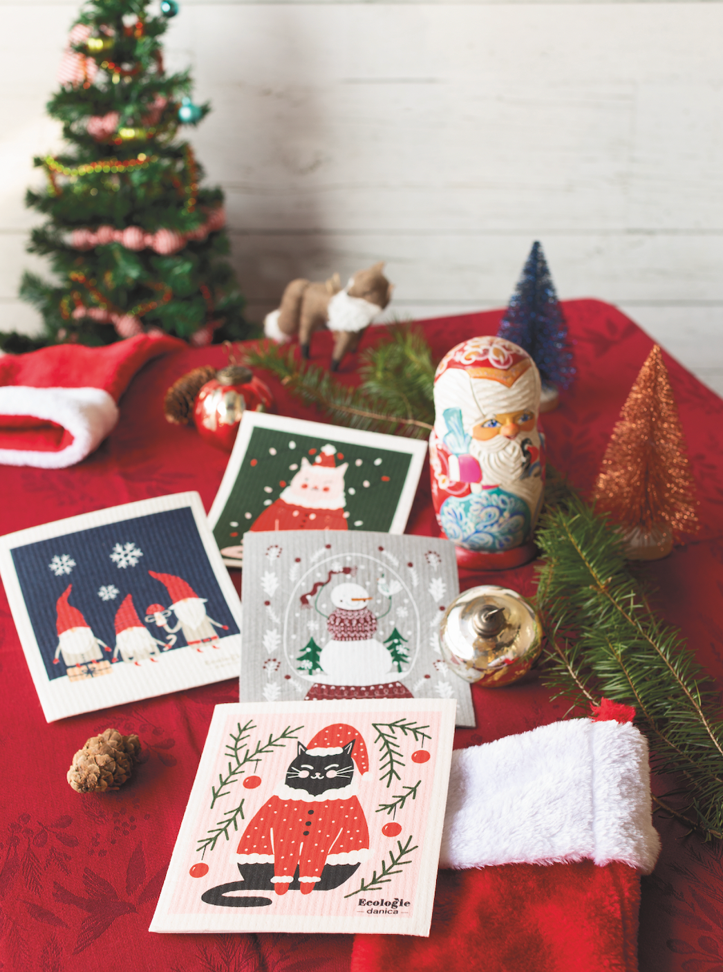 Swedish Dishcloth Santa Paws