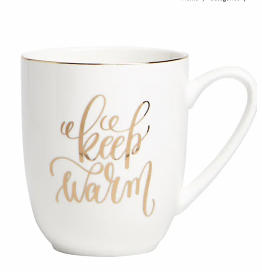 Keep Warm Coupe Mug Gold