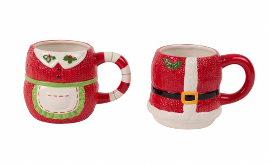 Mr & Mrs Clause Mug Set