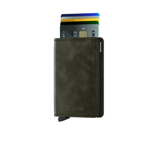 Slimwallet Vintage Olive Black