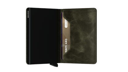 Slimwallet Vintage Olive Black
