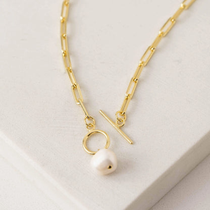 Thalassa Pearl Necklace Gold