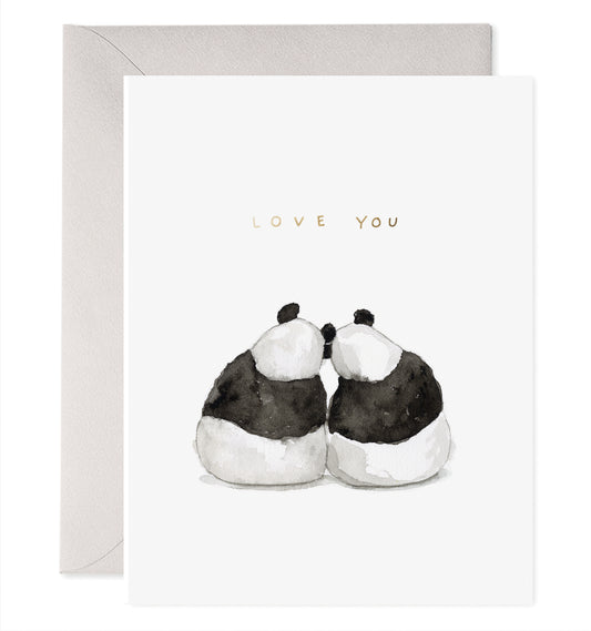 Love You Panda Pair Card