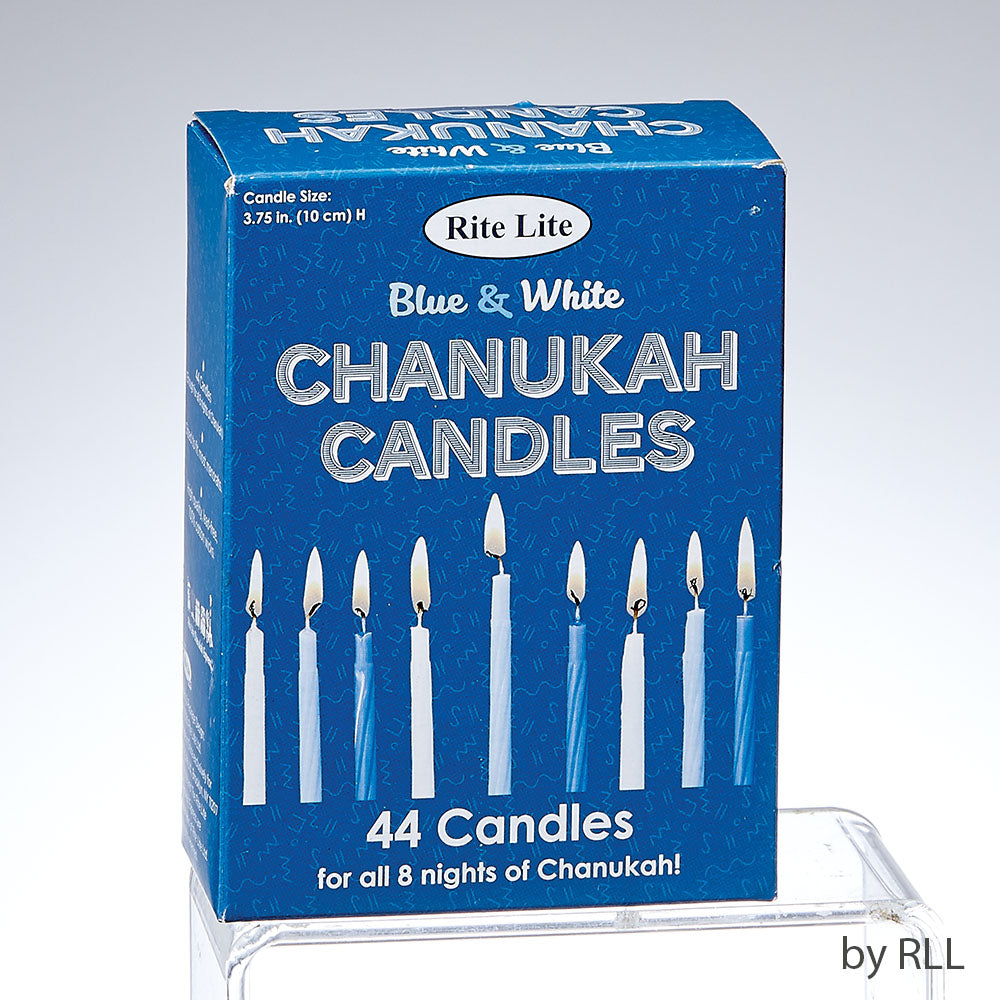 Chanukah Blue & White Candles