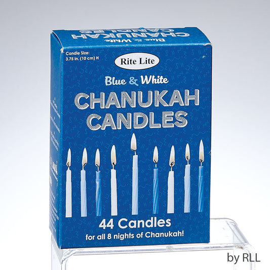 Chanukah Blue & White Candles